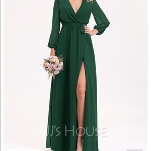 Hunter Green Bridesmaid Dress